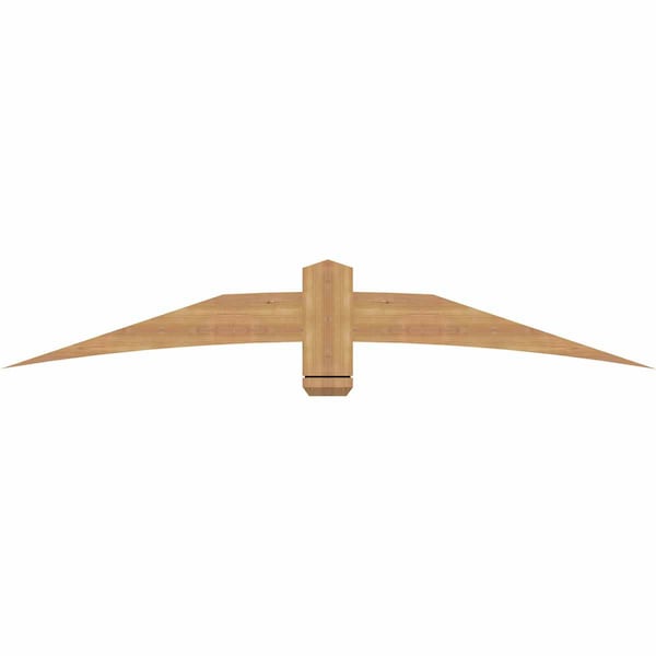 Ekena Millwork Bellingham Timber Gable Bracket, Western Red Cedar, 72"W x 12"H x 1 1/2"D x 5 1/2"F, 4/12 Pitch GBW072X12X0206BEL00SWR - main